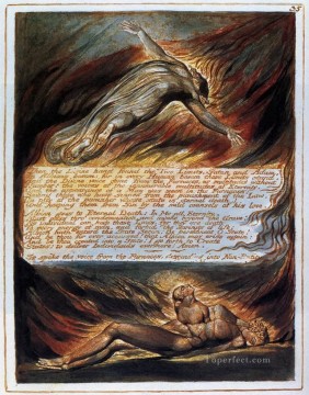 William Blake Painting - The Descent Of Christ Romanticism Romantic Age William Blake